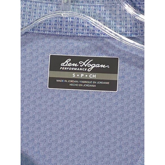 Ben Hogan Performance Men's Polo Shirt S Blue Short Sleeve Lightweight Golf Wear - Picture 2 of 7